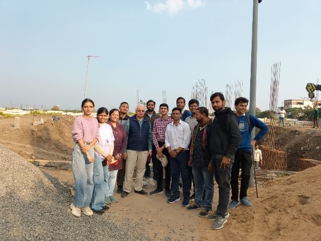 M.Tech students at site visit